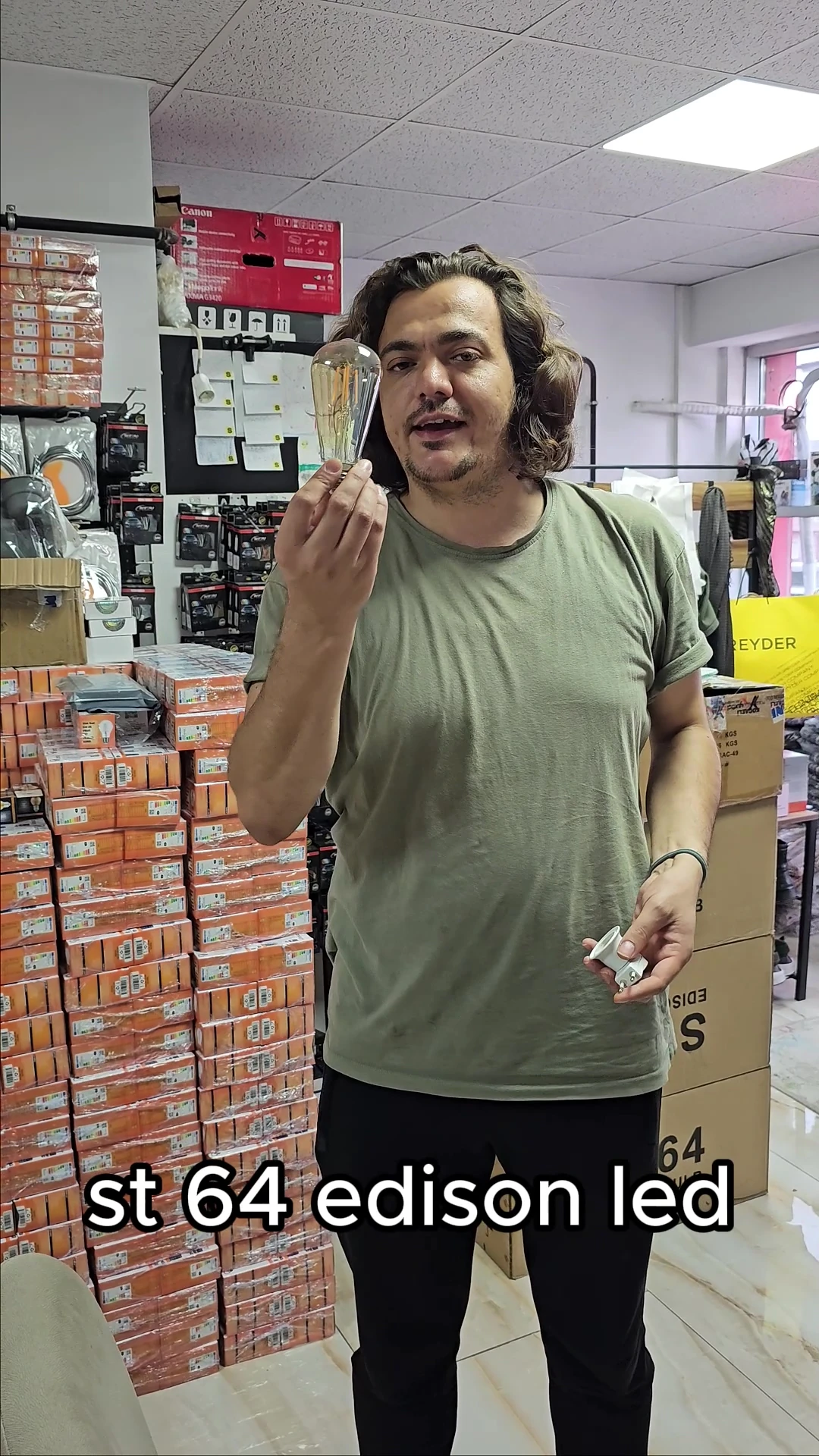 St64 Flamanlı Rustik Led Ampul 10'lu Dekoratif Vintage Aydınlatma St64 10lu