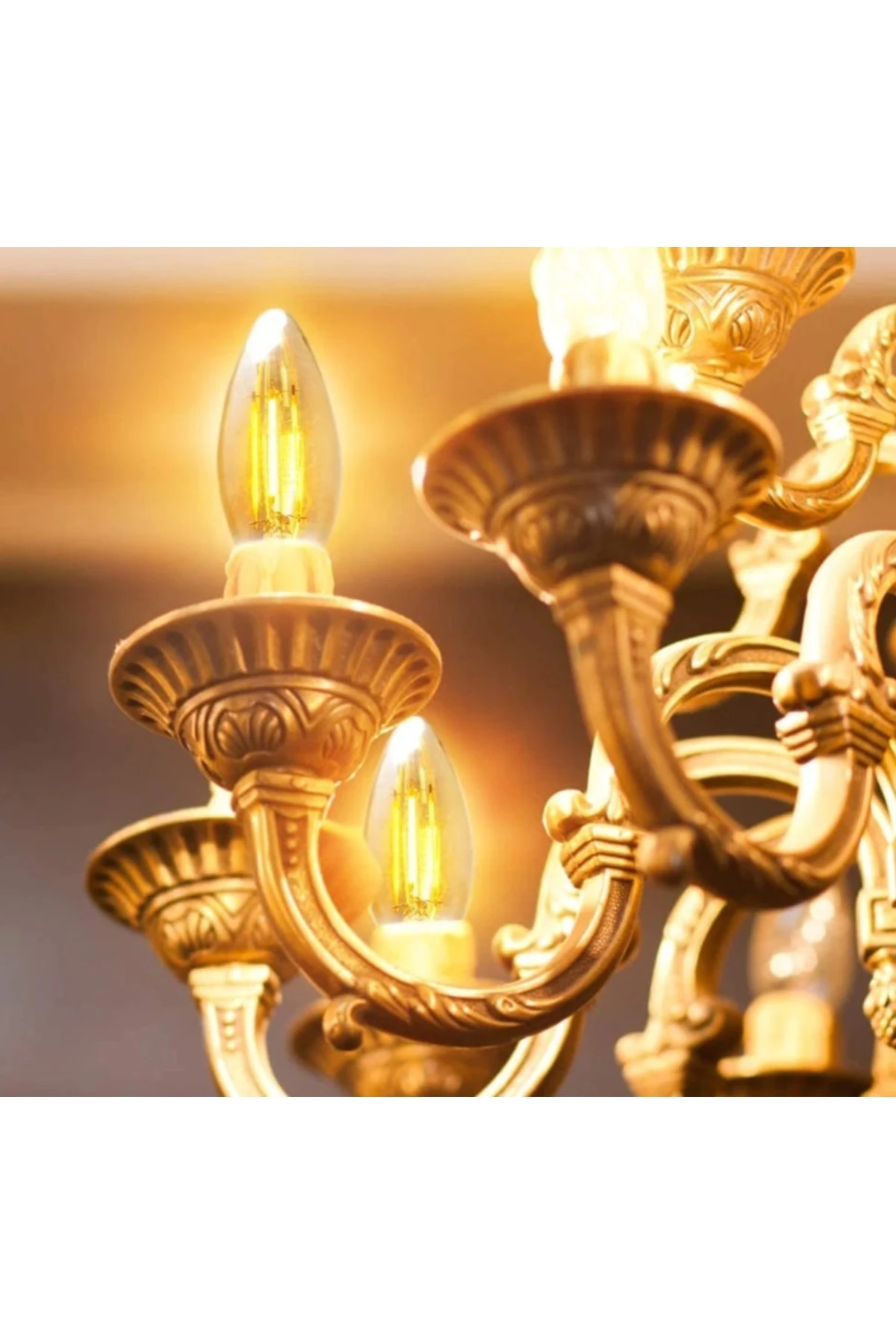 5 Adet Rustik Led Dekoratif Buji (2700K)