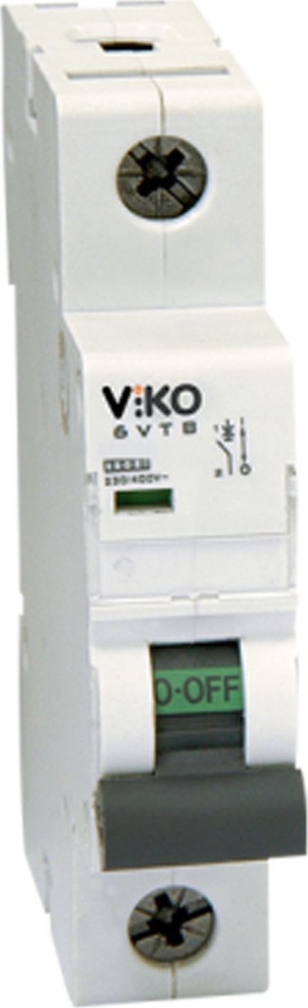 1x2A Monofaze Sigorta 3kA C Otomat 3VTB-1C02