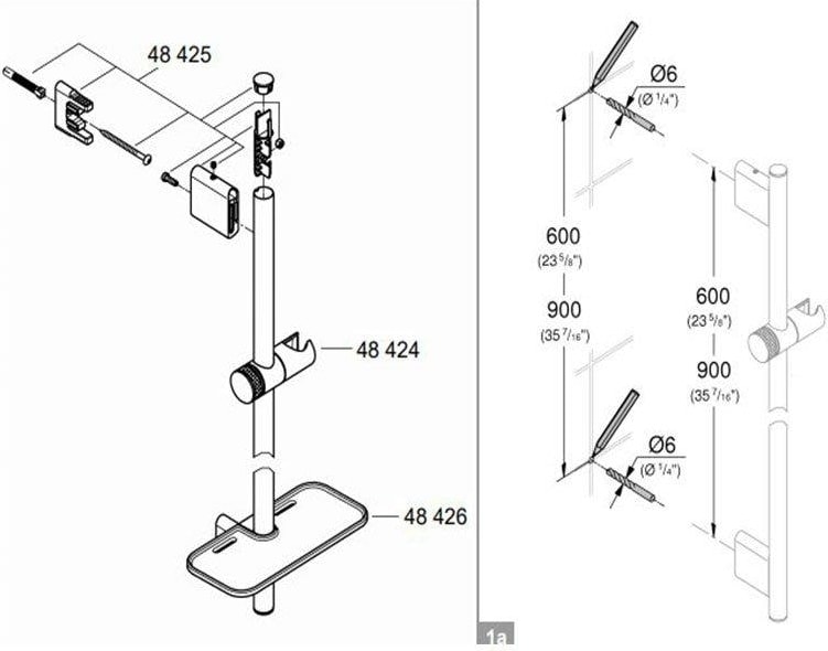 Rainshower Smartactive 130 Sürgülü Duş Seti 3 Akışlı - 26548000