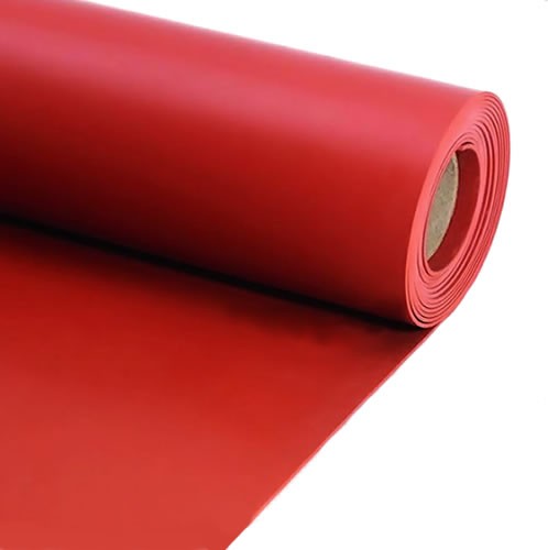 Silikon Levha Kırmızı 10 mm (En: 1 mt Boy: 1 Mt)