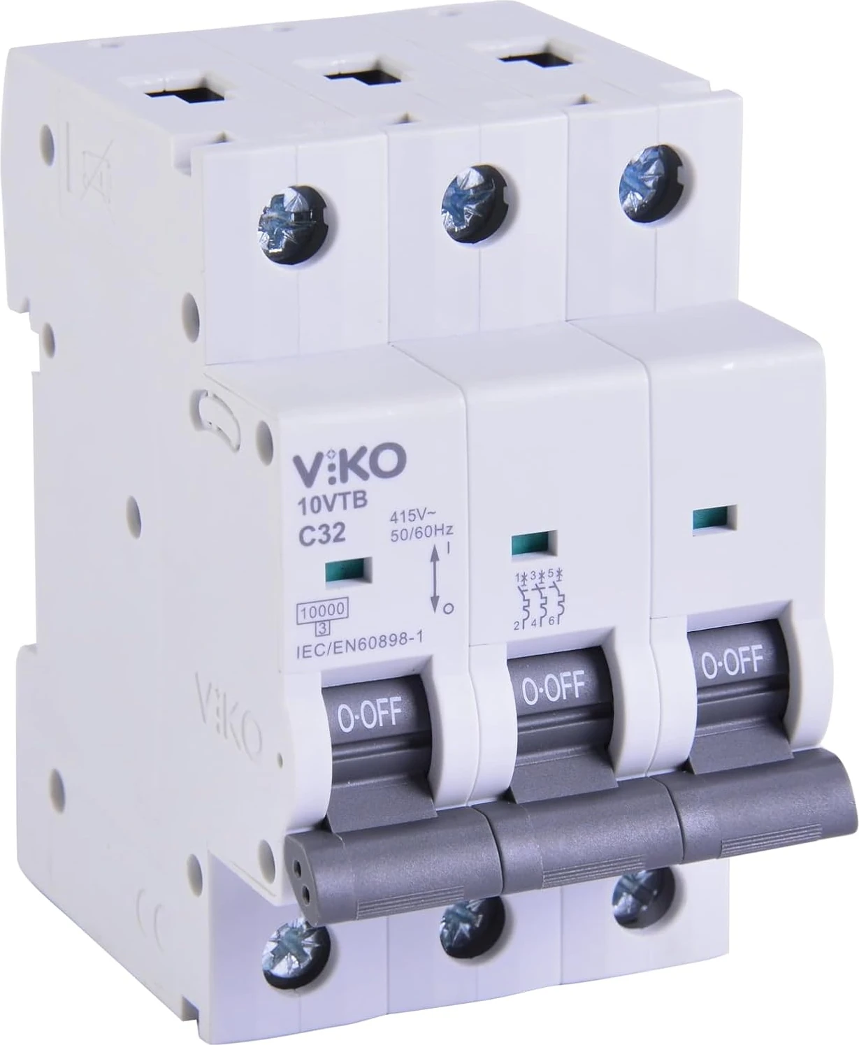 10VTB-3C32 Otomatik Sigorta 10KA C Tipi 3 Kutup 32A