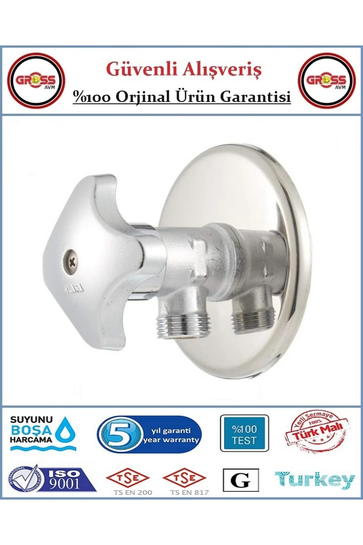 E.C.A Filtreli Taharet Ara Musluk - Kısa - Orjinal - 5 Yıl Garanti