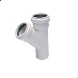 50X50 3.2 Pvc-U Tek Çatal (45 Derece)