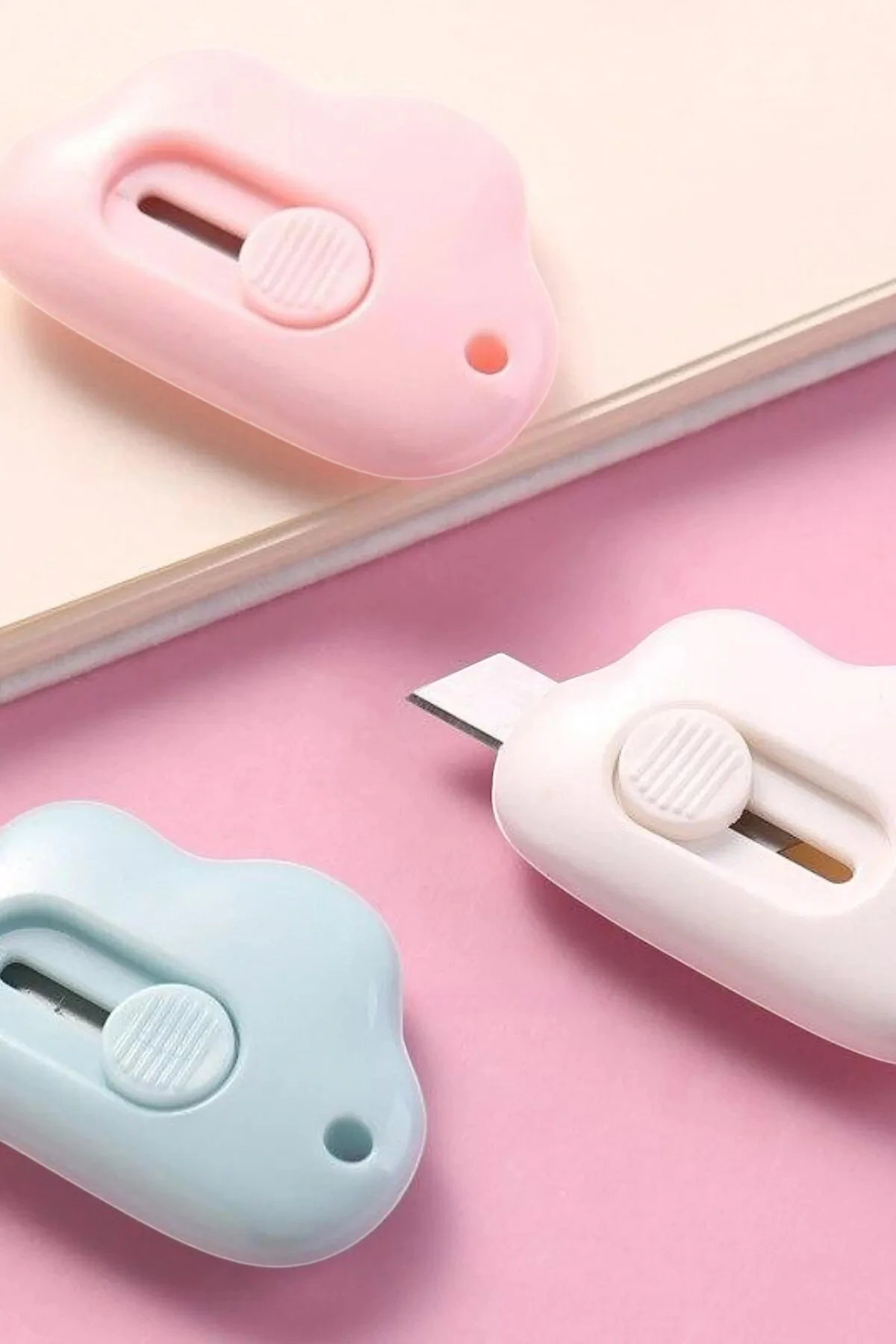 Mini Taşınabilir Çok Amaçlı Maket Kargo Açma Bıçağı Falçata 3'lü Set SHN-1191