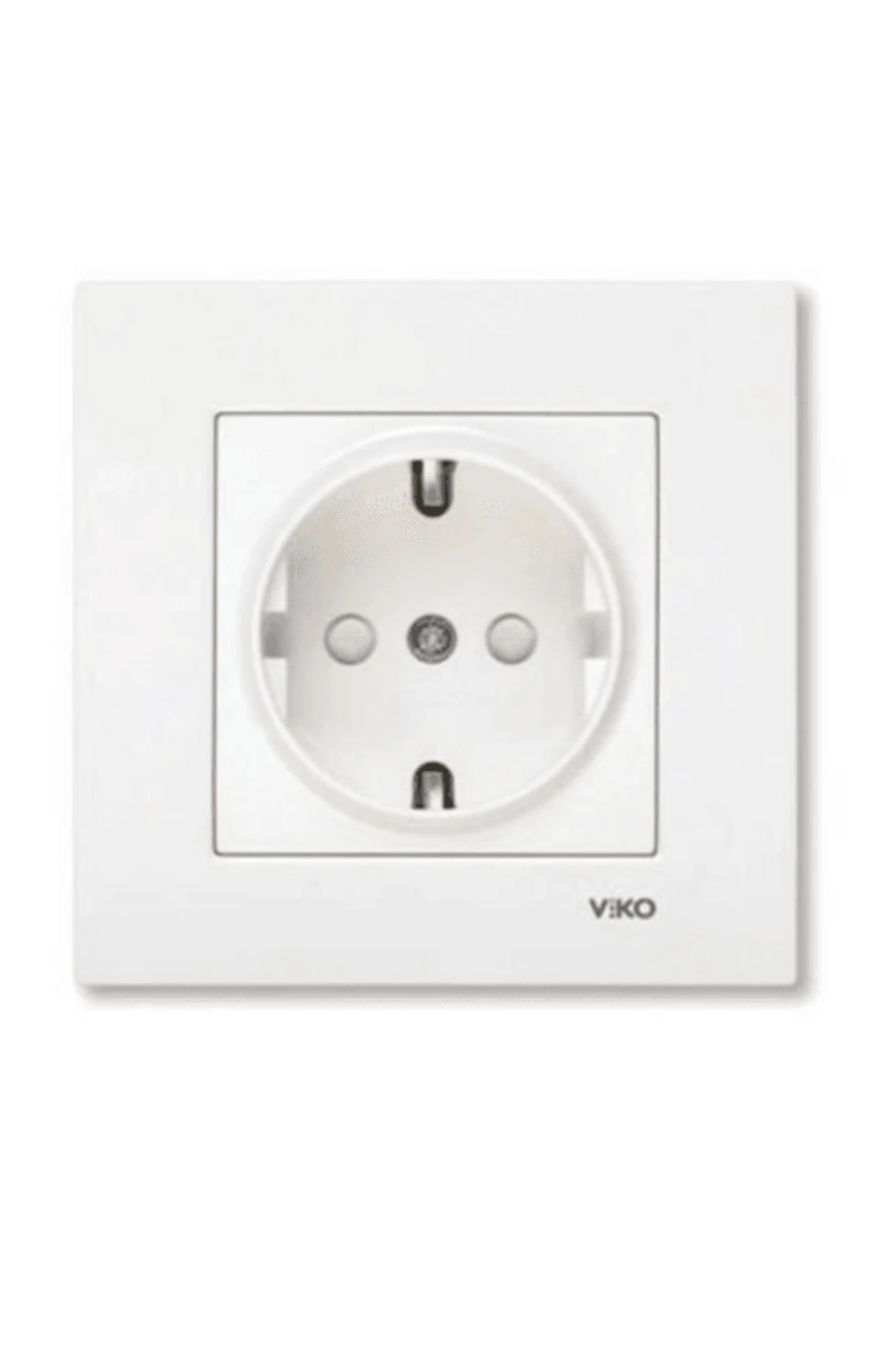 Viko Karre Topraklı Priz Beyaz (Çerçeve Dahil) 90967008 (8 Adet)