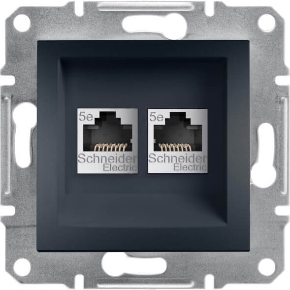 EPH4400171 Asfora Ikili Rj Konnektörsüz Antrasit