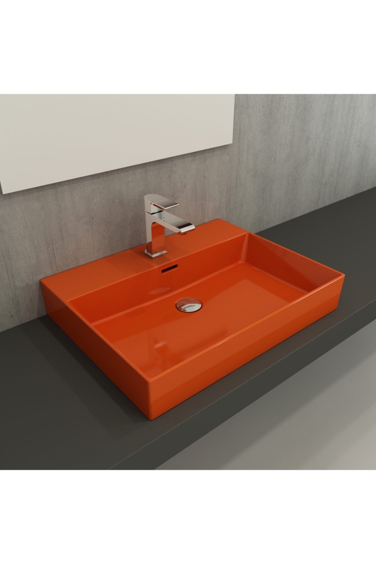 Milano Lavabo 60 Cm Parlak Turuncu 1376-012-0126