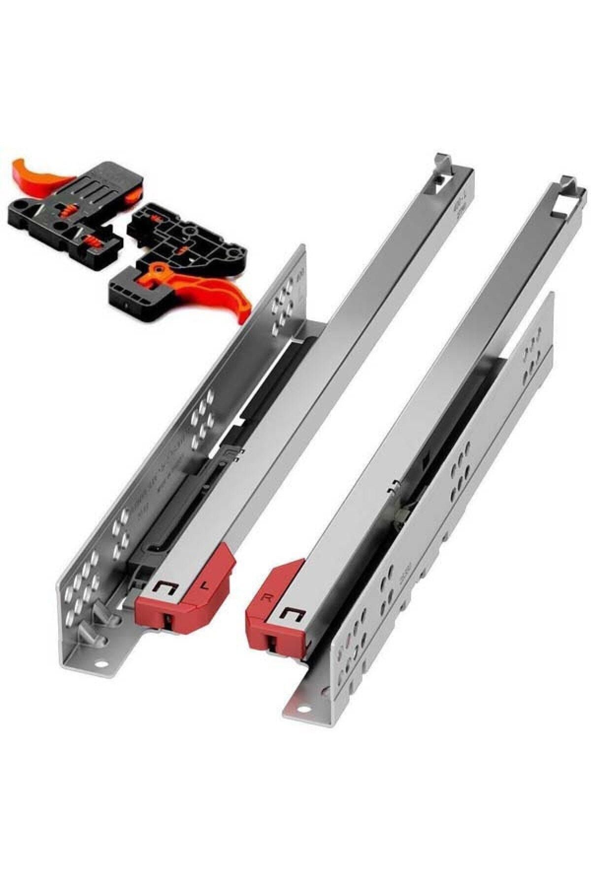 Smart Slide Frenli Çekmece Içi Ray Kısmi Açılım - Krom 45 Cm