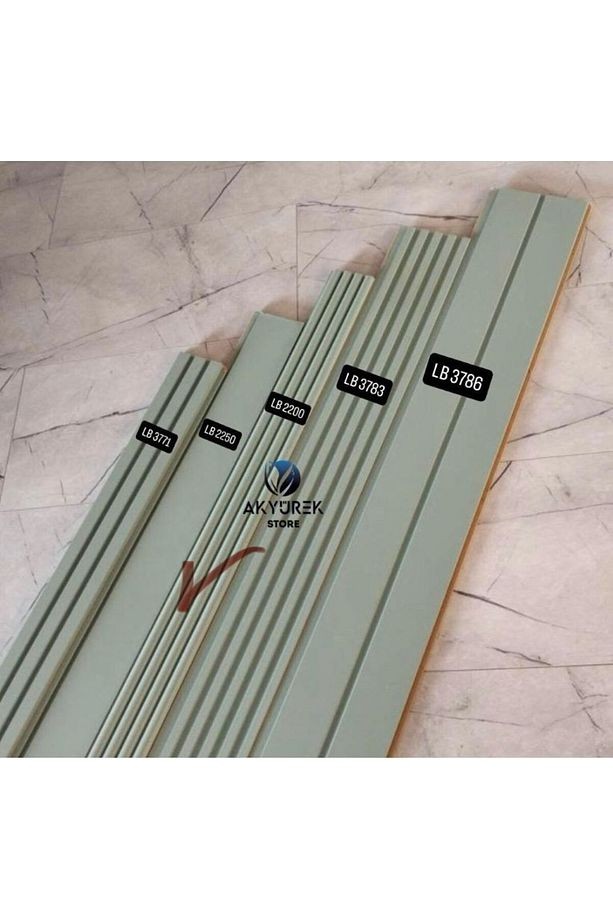 AKYÜREK STORE LB 2200 Y MODEL SU YEŞİL RENK DEKOR PROFİL DUVAR KAPLAMA LAMBRİ PANEL