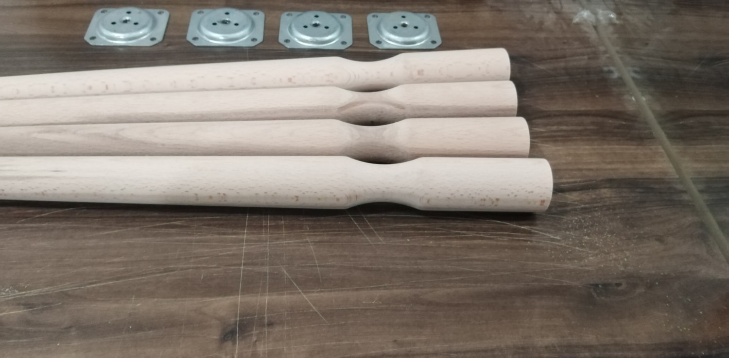 70CM 5cm Üst Çap Cnc Kesimli Torna- Masa Sehpa Ayakları
