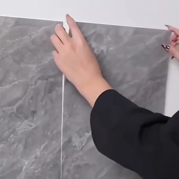 Kendinden Yapışkanlı Mermer Seramik Desenli Köpük PVC Duvar Paneli (30x60 cm 0,18 m²) Banyo Mutfak
