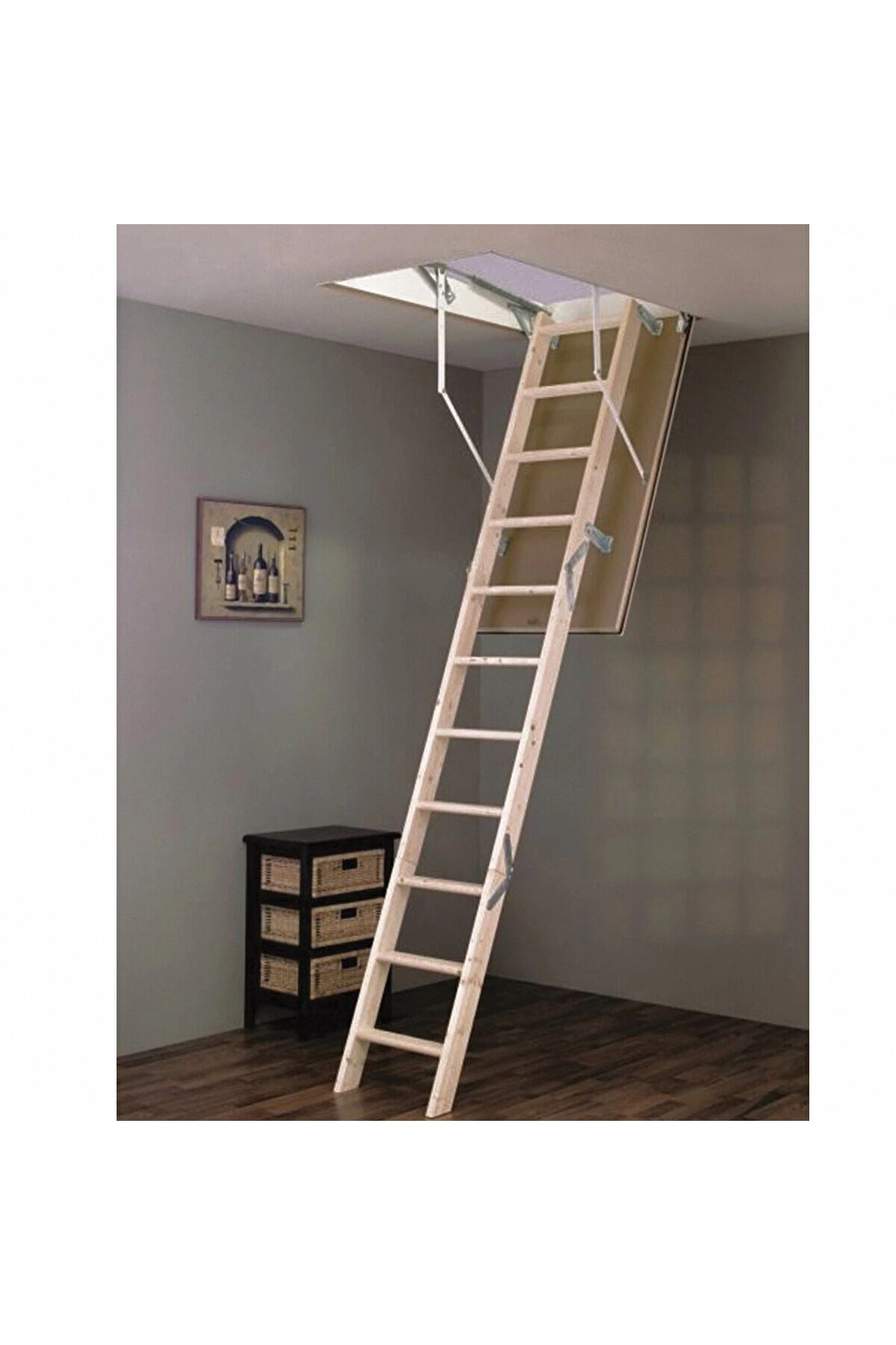 Ahşap Çatı Merdiveni