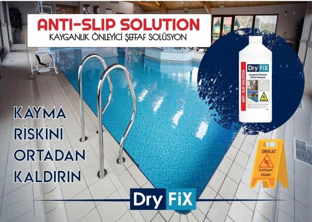 Kayganlık Önleyici Şeffaf Solüsyon 5 Lt