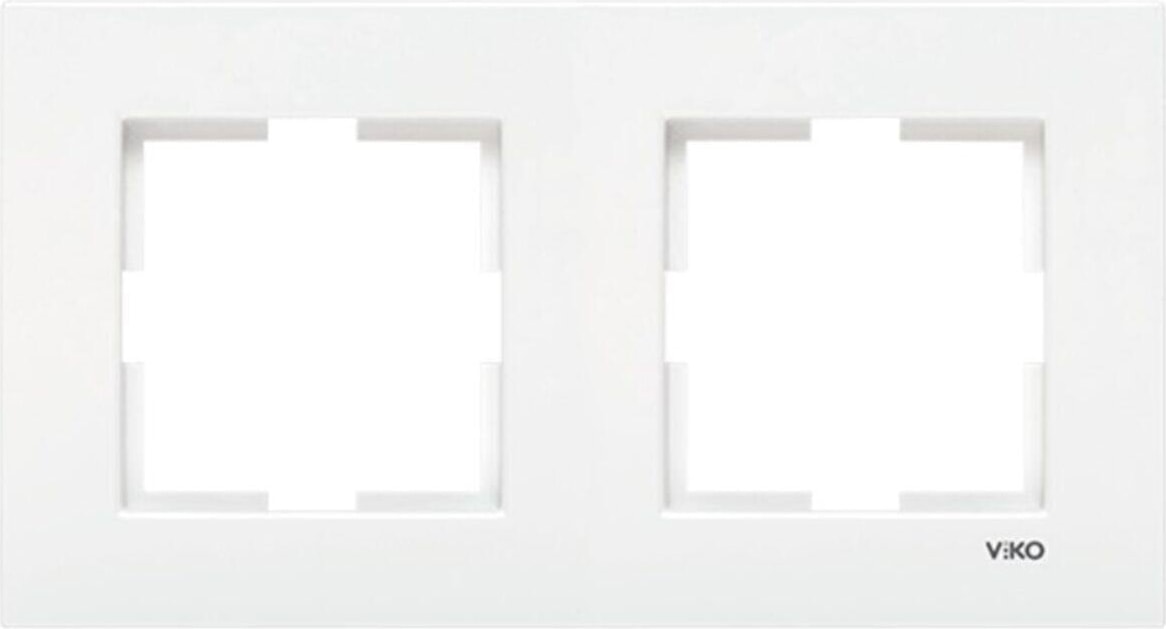 Viko Karre Seri Beyaz Ikili Yatay Çerçeve 3 Adet