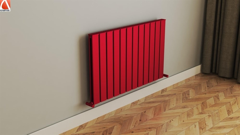 Nirvana 300X1510 19 Dilim Antrasit Hibrid Dekoratif Isı Verimliliği Arttırılmış Radyatör