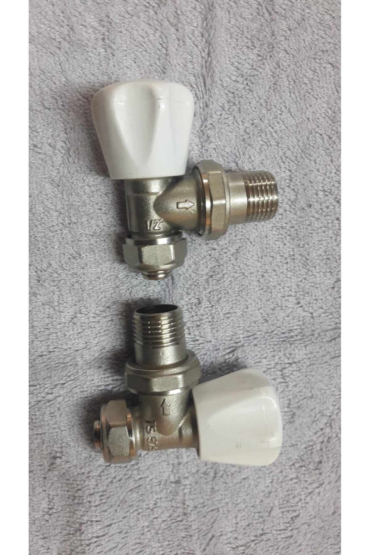 500x1200 15 Borulu Beyaz Havlupan 2 Adet Vanası Beyaz