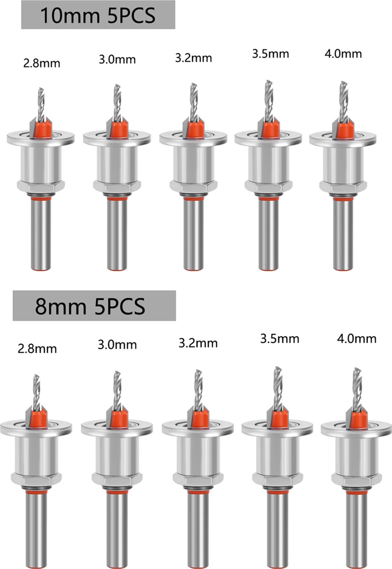 EİNHELL Adet 10 mm Hss Havşa Ağaç Işleme Yönlendirici Bit Seti Freze Kesici Vida Çıkarıcı Yıkım Ahşap Çekirdek Matkap Uçları (Yurt Dışından)