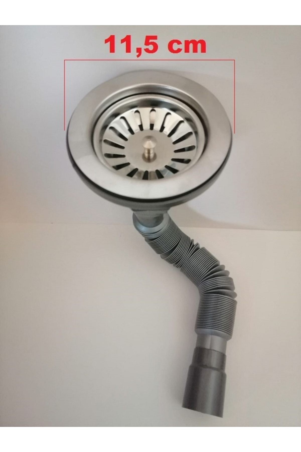 Lavabo Ve Eviye Sifonu Geniş Ağızlı Evye Ve Lavabo Gider Borusu - Ürün Çapı 11,5 Cm