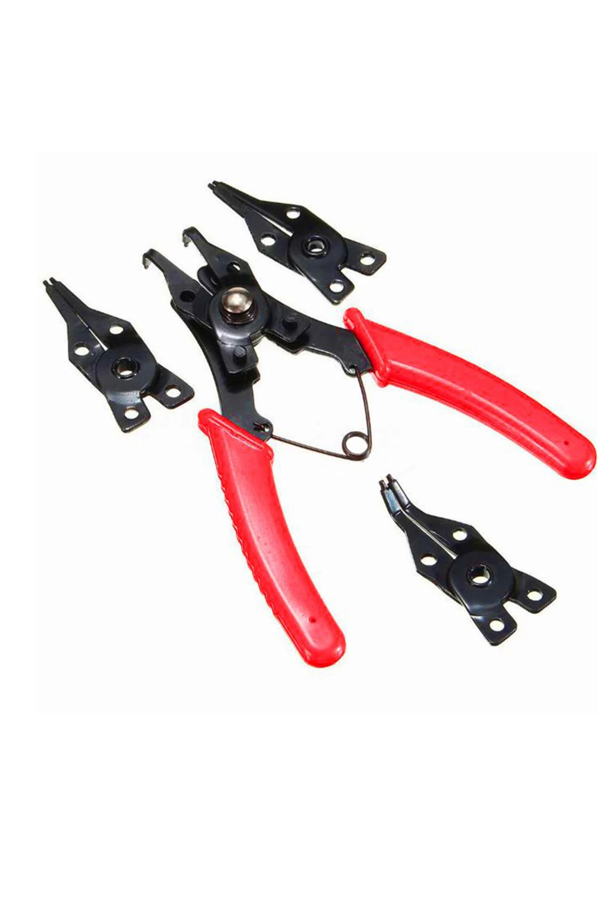 YÜKSEK KALİTELİ 3 FARKLI UÇLU DEĞİŞTİRELİBİR ÇELİK SEGMAN PENSE 155 x 80 x 10mm