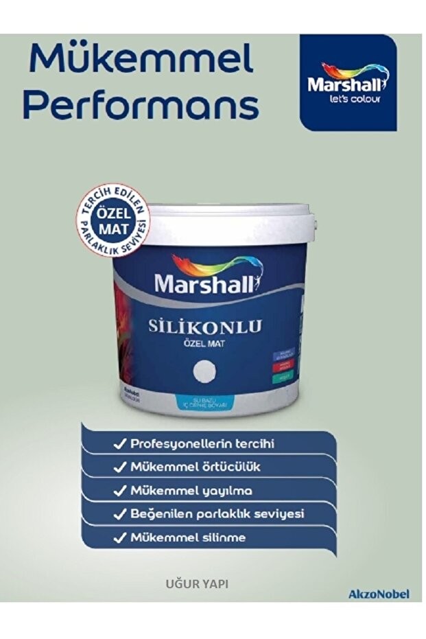 Silikonlu Özel Mat Tam Silinebilir Iç Cephe Duvar Boyası 0,75 Lt