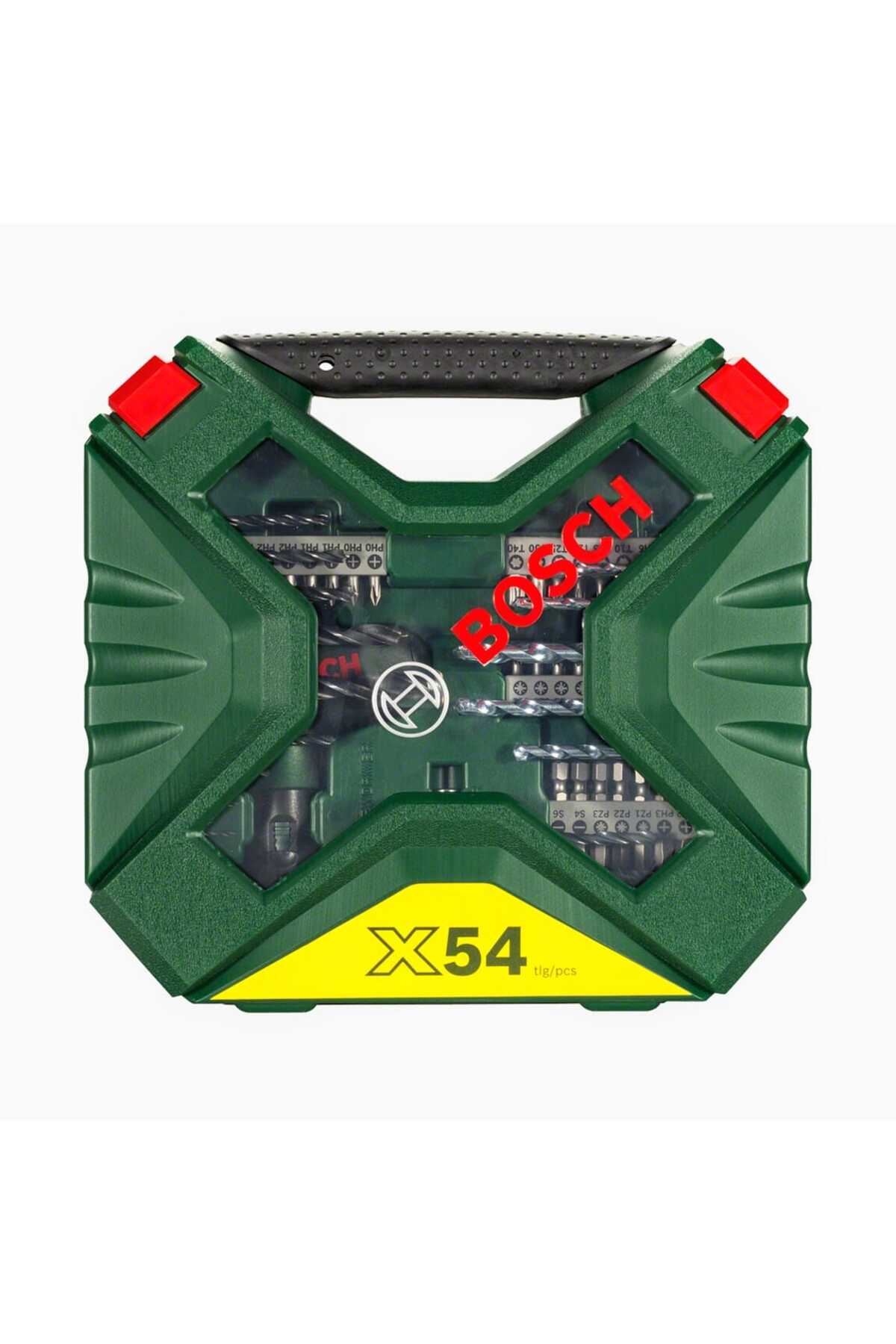 BOSCH Gsb 120 li Darbeli (TEK AKÜLÜ) Matkap Vidalama , X-Line 54 Parça Aksesuar Seti ve Metre