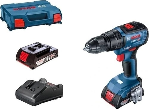 BOSCH Gsb 18V-50 Çift Akülü Darbeli Delme Vidalama Makinesi 18 V 2.0 Ah +  V-Line 103 Parça Matkap Ucu Seti Vidalama Ucu Seti Lokma Ucu