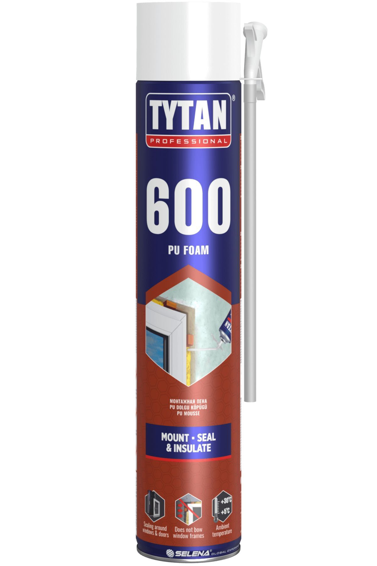 Polyfix 600Gr - 3 Adet Poliüretan Montaj Dolgu Köpüğü Professional Ses Ve Isı Yalıtımı Pipetli