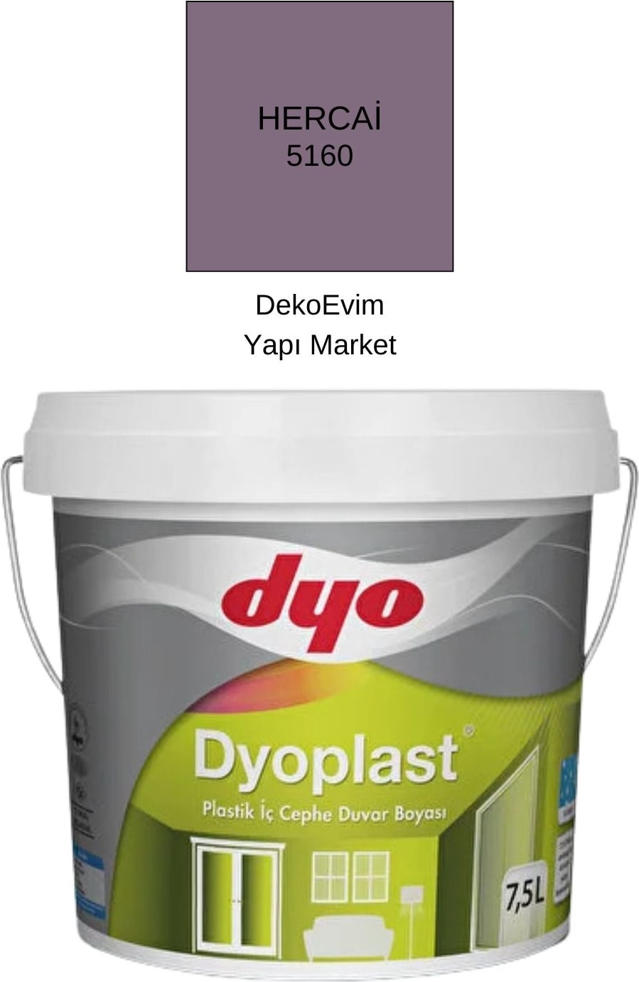 plast Plastik Iç Cephe Duvar B. Hercai 7,5 Lt.