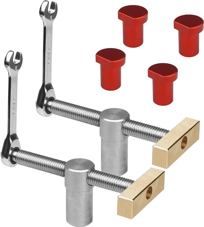 Ağaç Işleme Tezgah Köpek Kelepçeleri, Tezgah Köpek Durdurma Setleri, Klip Kelepçe Fikstürü Mengene Doğrama Marangoz Aletleri (20MM) D (Yurt Dışından)