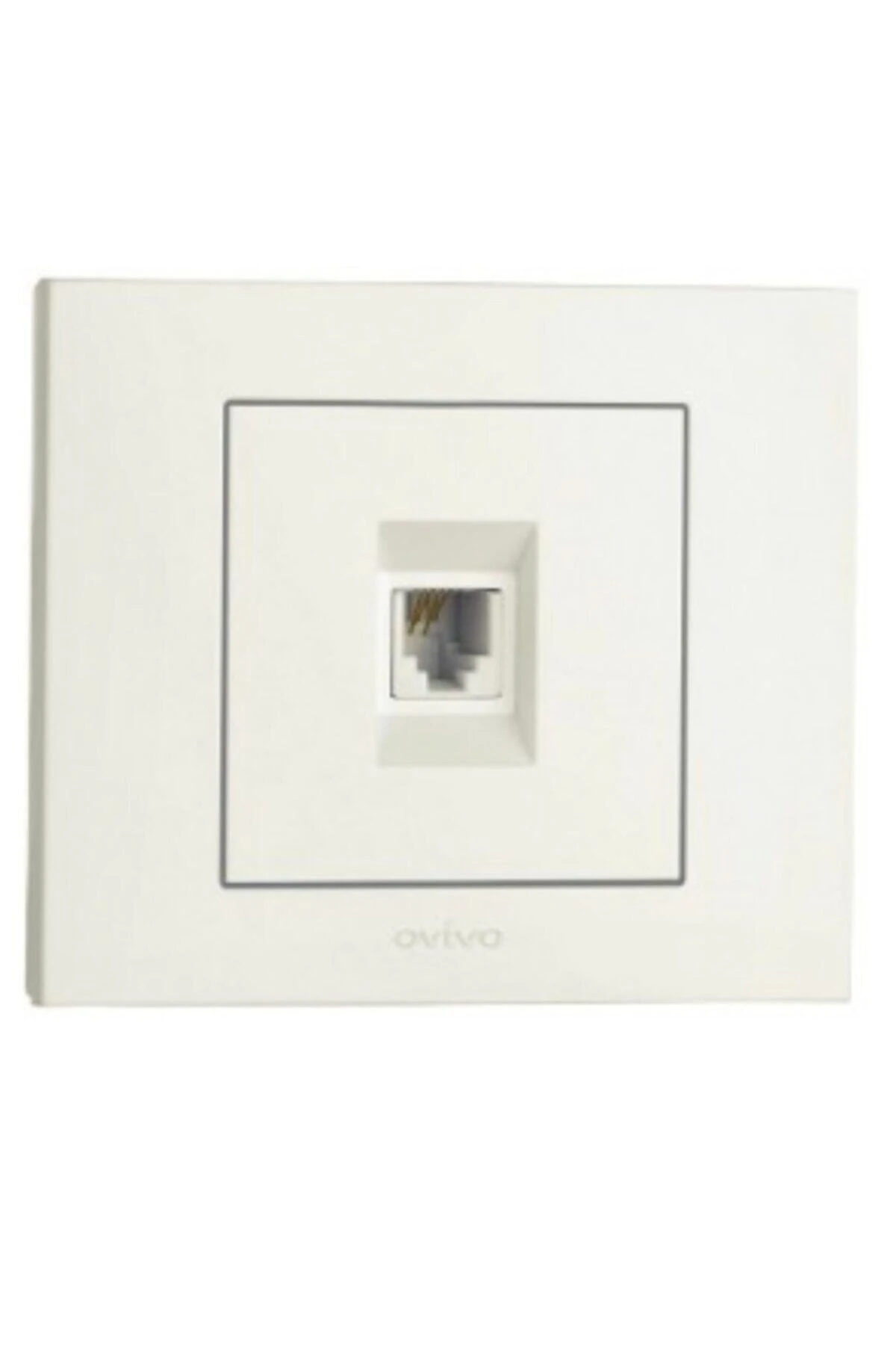 4 Adet Grano Beyaz Numeris Telefon Prizi Çerçeve Dahil 4'lü Paket / Setdir