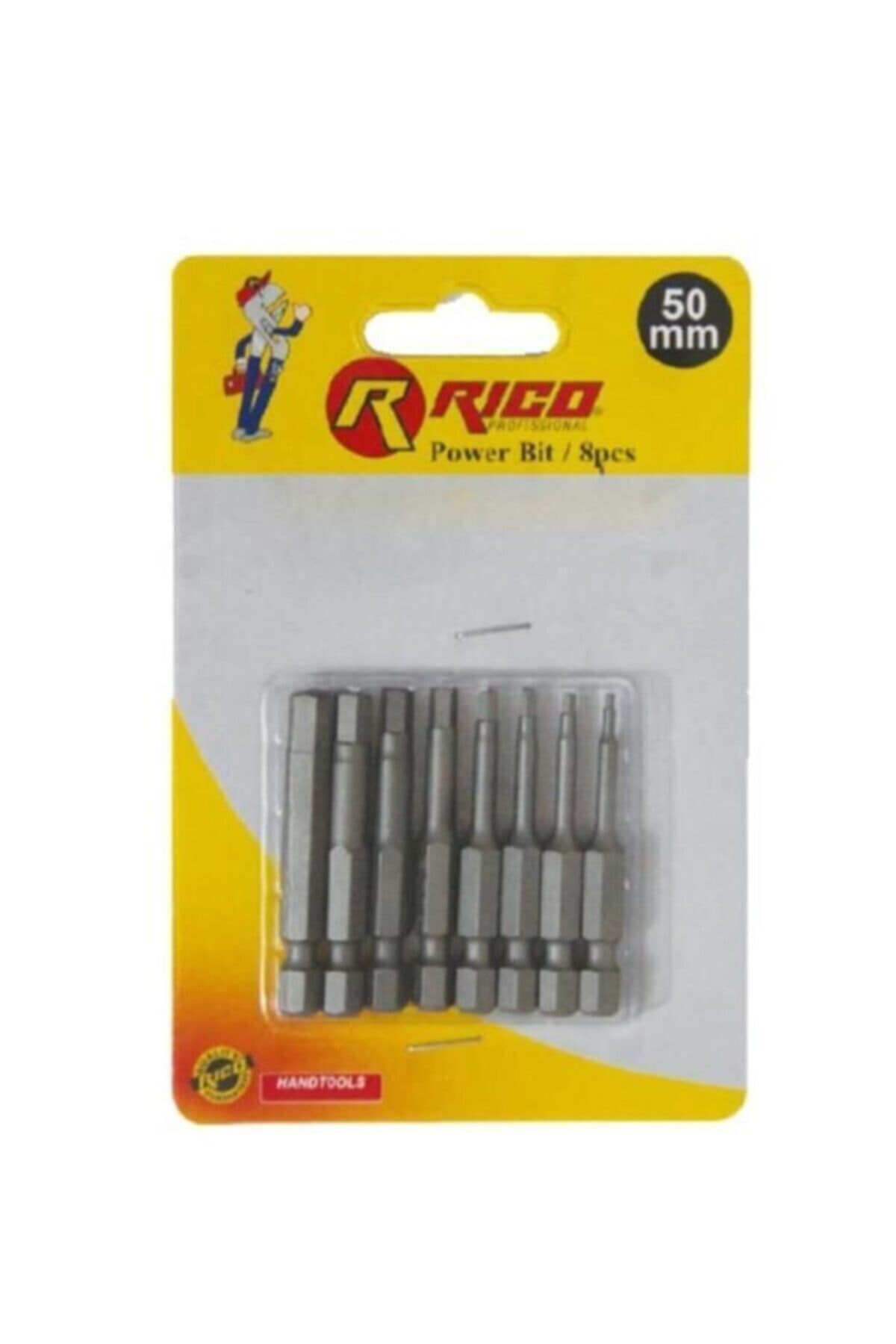 RİCO Kk1132 Alyan Bits Uç Seti 8 Parça 50mm