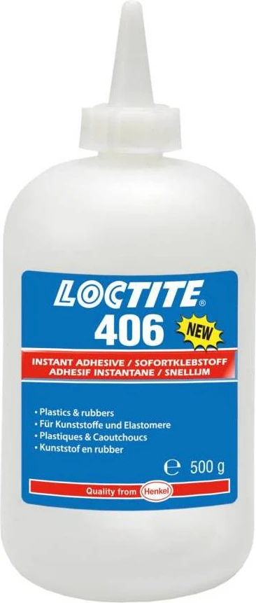 Loctıte 406 Plastik Kauçuk Yüzeylere Hızlı Yapıştırıcı - 500 Gr.