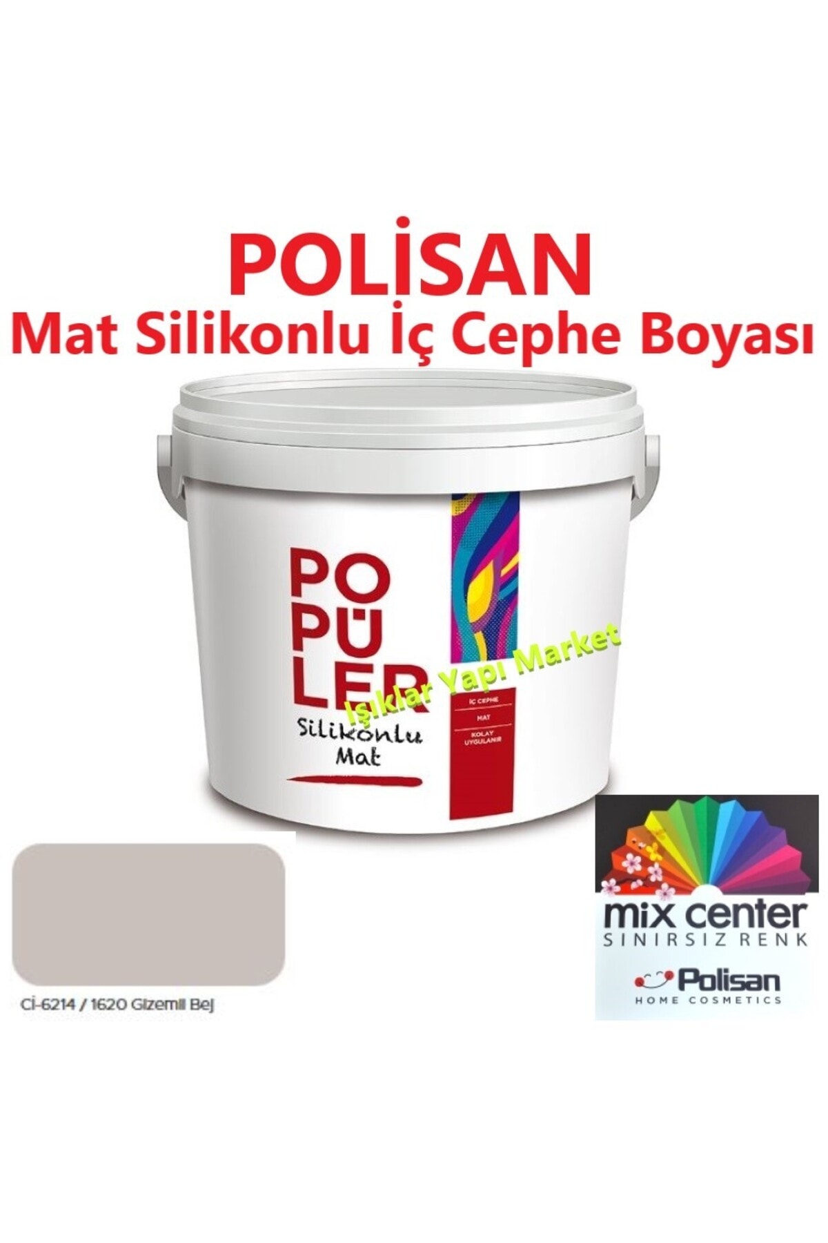 Popüler Silikonlu-iç Cephe Duvar Boyası--gizemli Bej