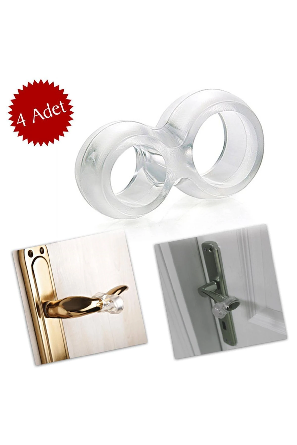 Duvara Darbe Önleyici Kapı Pencere Stoperi 4 Adet