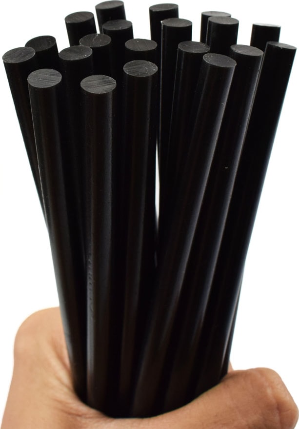 20 Adet, Siyah Kalın Silikon, Sıcak Mum Silikon, 11 Mm, 1.kalite