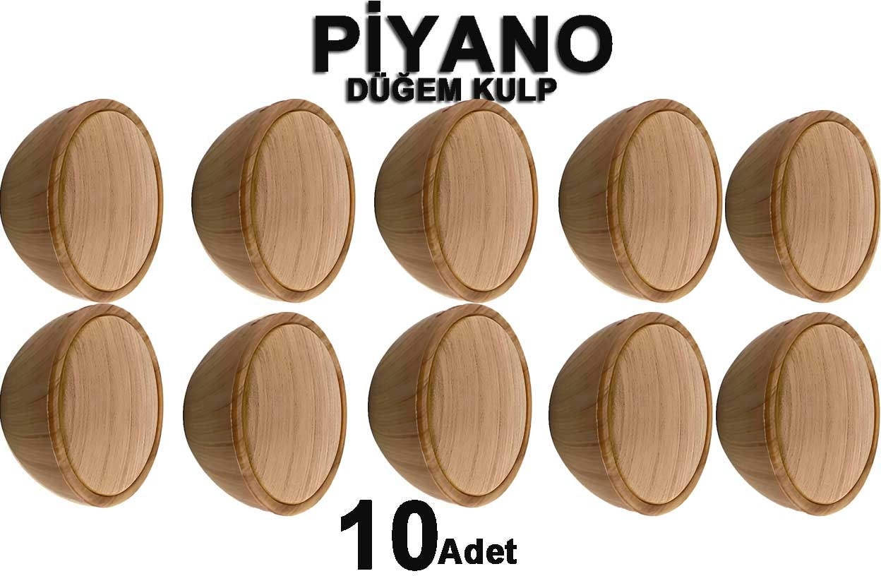 Piyano Düğme (10 Adet) Mobilya Yatak Odası Mutfak Dolabı Çekmece Tv Ünitesi Kulpu