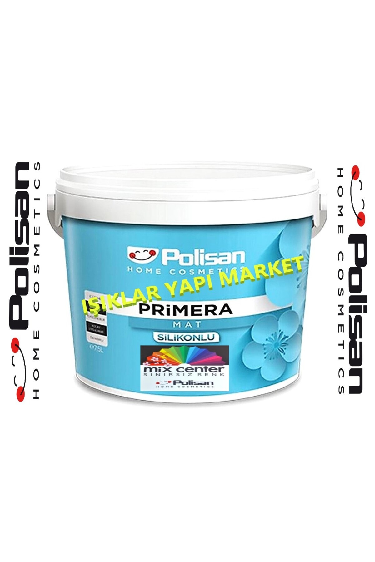POLİSAN Silikonlu-iç Cephe-duvar Boyası-primera Silikonlu Mat-15litre(24KG.)-ci-6375-kadife Bej