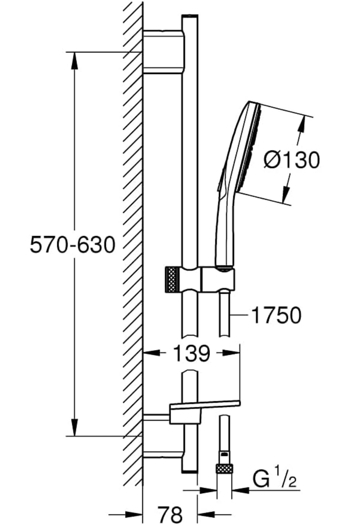 Duş Seti 3 Akışlı Smartactive Krom - 26575000