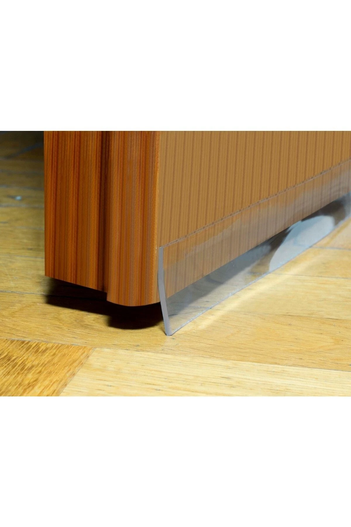 Kapı Altı Rüzgar Önleyici Şeffaf Isı Yalıtım Bandı 1 Metre. Toz, Soğuk ve Haşere Geçirmez