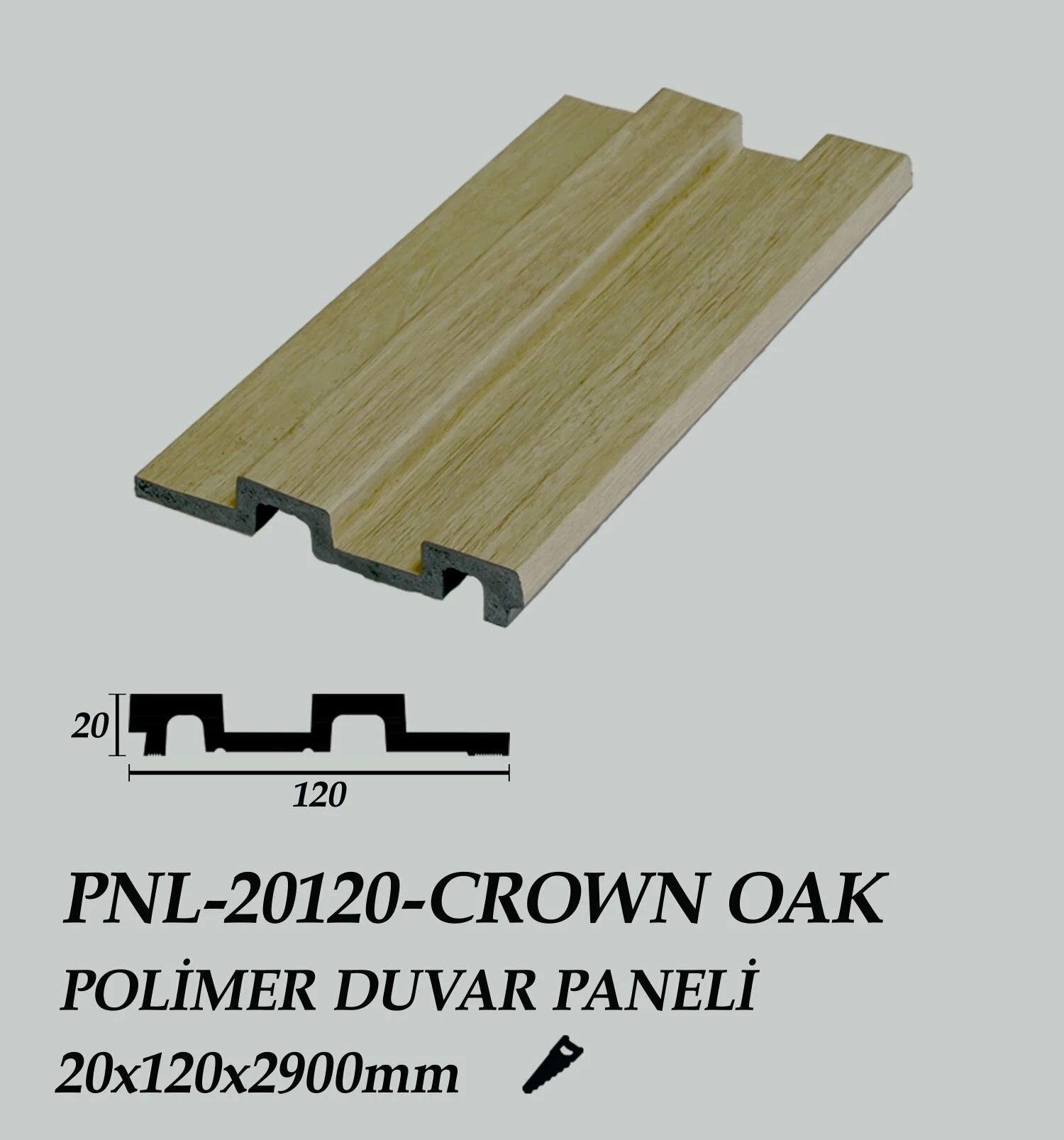 CROWN OAK POLİMER DUVAR PANELİ