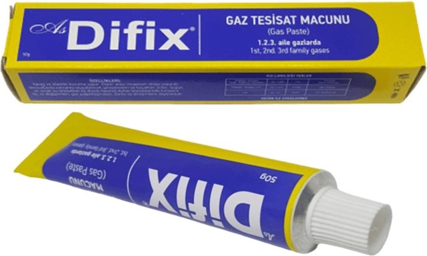 Difix Doğalgaz Tesisat Macunu 50 gr Tüp