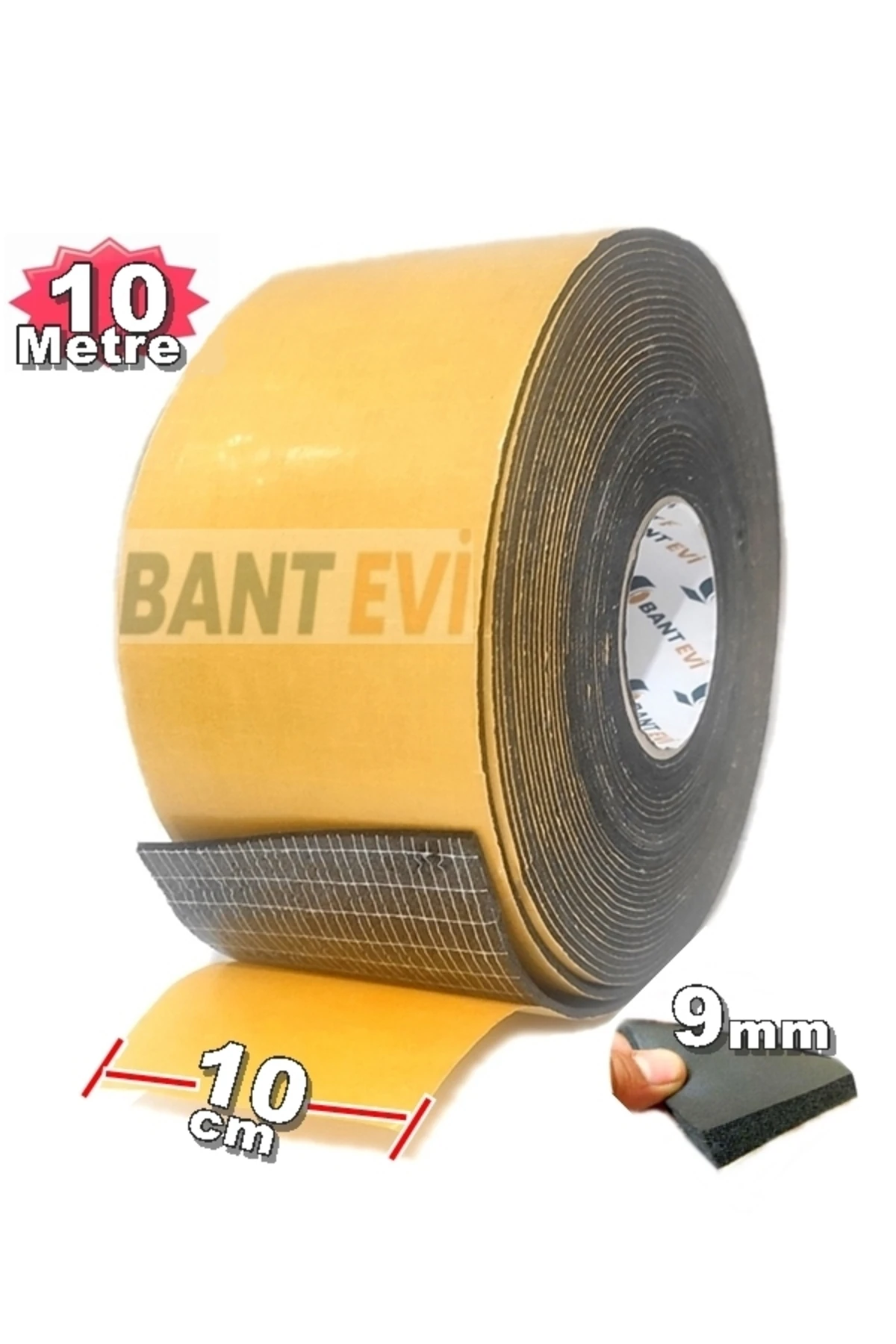 Araç Oto Ses Isı Yalıtım 9mm 10cmx10m Kendinden Yapışkanlı Kauçuk Karavan izolasyon Malzemesi