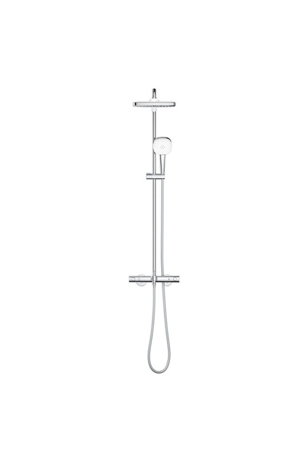 Tempesta System 250 Cube Duvara Monte Termostatik Bataryalı Duş Sistemi - 26975001