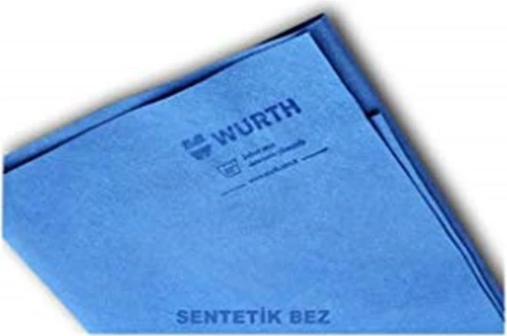 38X60 Sentetik Güderi Bez Mavi 130GR Hassas Yüzeyler İçin Çizmez ve Tüy Bırakmaz