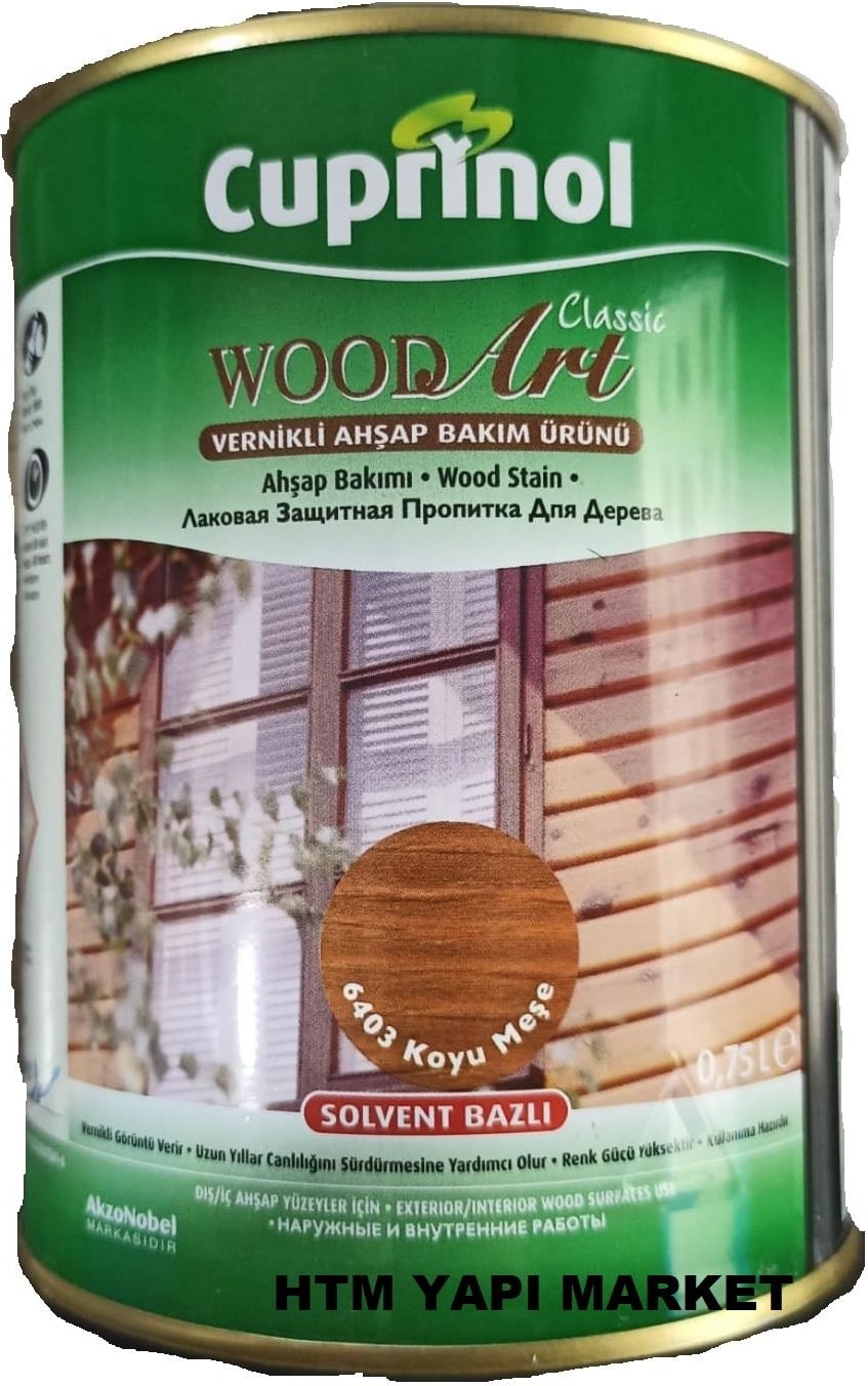Kalite -  Cuprinol Ahşap Koruyucu Vernik (( Koyu Meşe)) 0.75 Lt Parlak