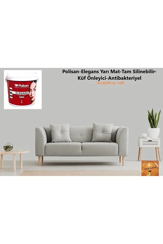 -elegans-küf Önleyici-tam Silinebilir-anti Bakteriyel-iç Cephe Duvar Boyası-ci-7602-marjinal Gri