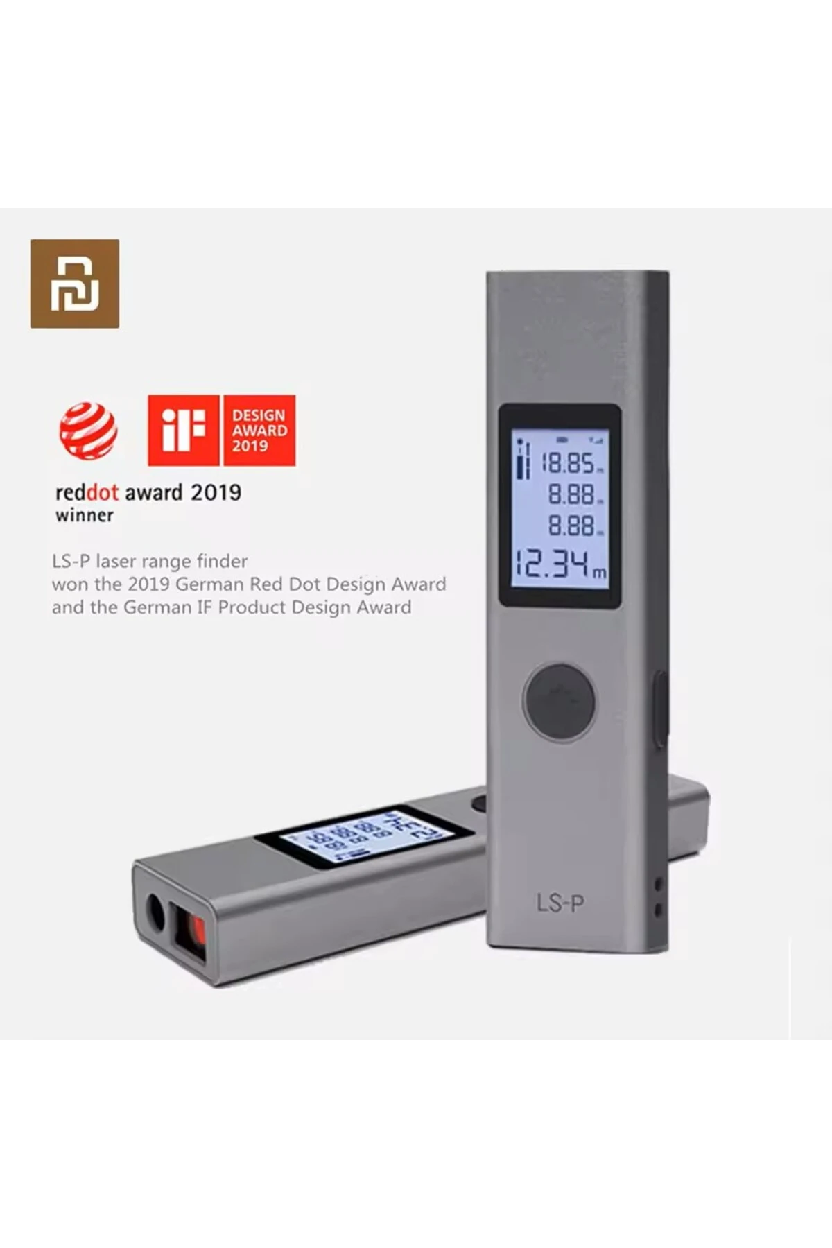 LS-P Lazermetre 40 Metre Yüksek Hassasiyet Dijital Mesafe Ölçüm Cihazı Şarjlı Rangefinder LSP