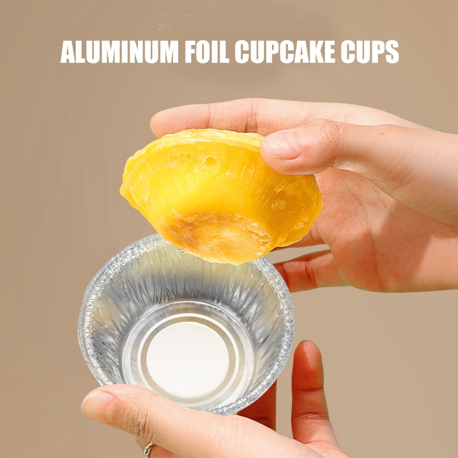 150 Adet Alüminyum Folyo Cupcake Bardaklar Ramekin Muffin Pişirme Kapları, Tek Kullanımlık Muffin Kalıpları, Ramekin Tutucu Bardaklar, Alüminyum Cupcake Pişirme, Puding Pişirme Kapları (Yurt Dışından)