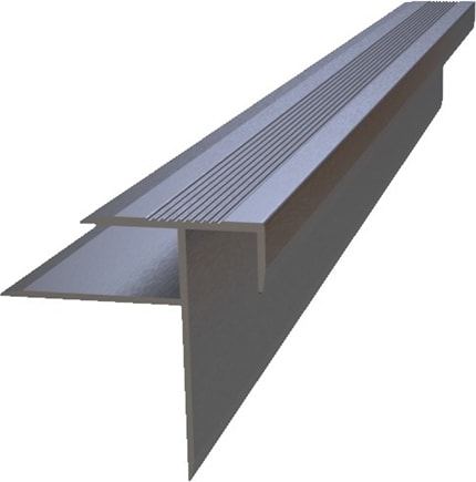 10X10 Laminant Parke Burun Profili Düz Gri